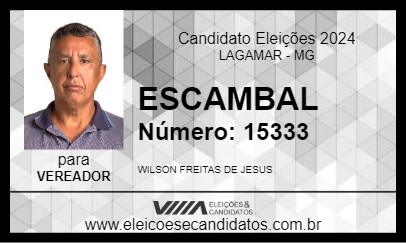 Candidato ESCAMBAL 2024 - LAGAMAR - Eleições