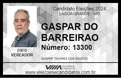 Candidato GASPAR DO BARREIRAO 2024 - LAGOA GRANDE - Eleições