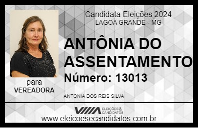 Candidato ANTÔNIA DO ASSENTAMENTO 2024 - LAGOA GRANDE - Eleições