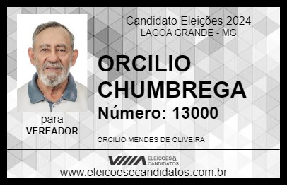 Candidato ORCILIO CHUMBREGA 2024 - LAGOA GRANDE - Eleições