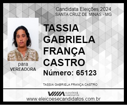 Candidato TASSIA 2024 - SANTA CRUZ DE MINAS - Eleições