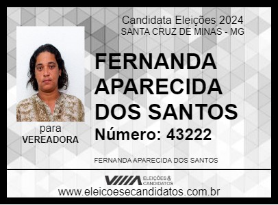 Candidato NANDA 2024 - SANTA CRUZ DE MINAS - Eleições