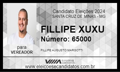 Candidato FILLIPE XUXU 2024 - SANTA CRUZ DE MINAS - Eleições