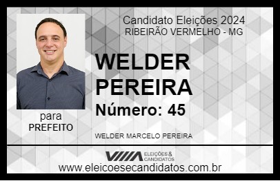 Candidato WELDER PEREIRA 2024 - RIBEIRÃO VERMELHO - Eleições