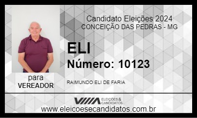 Candidato ELI 2024 - CONCEIÇÃO DAS PEDRAS - Eleições