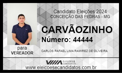 Candidato CARVÃOZINHO 2024 - CONCEIÇÃO DAS PEDRAS - Eleições