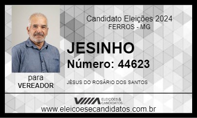 Candidato JESINHO 2024 - FERROS - Eleições