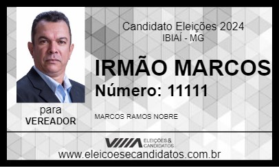 Candidato IRMÃO MARCOS 2024 - IBIAÍ - Eleições