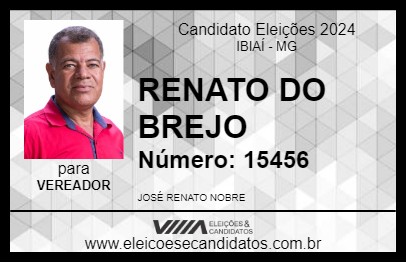 Candidato RENATO DO BREJO 2024 - IBIAÍ - Eleições