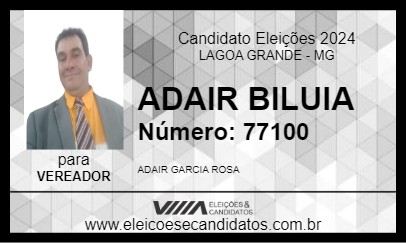 Candidato ADAIR BILUIA 2024 - LAGOA GRANDE - Eleições