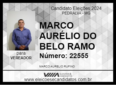 Candidato MARCO AURÉLIO DO BELO RAMO 2024 - PEDRALVA - Eleições