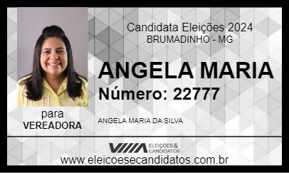 Candidato ANGELA MARIA 2024 - BRUMADINHO - Eleições