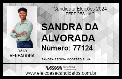 Candidato SANDRA DA ALVORADA 2024 - PERDÕES - Eleições