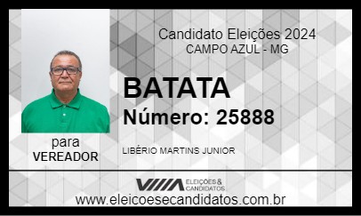 Candidato BATATA 2024 - CAMPO AZUL - Eleições