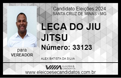 Candidato LECO DO JIU-JITSU 2024 - SANTA CRUZ DE MINAS - Eleições