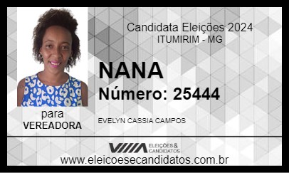 Candidato NANA 2024 - ITUMIRIM - Eleições