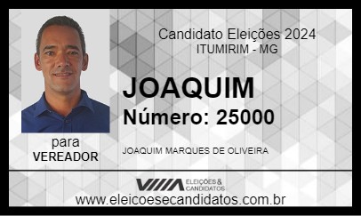 Candidato JOAQUIM 2024 - ITUMIRIM - Eleições