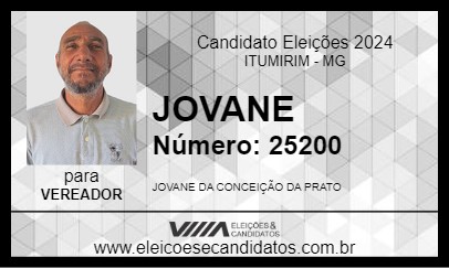 Candidato JOVANE 2024 - ITUMIRIM - Eleições