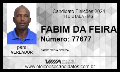 Candidato FABIM DA FEIRA 2024 - ITUIUTABA - Eleições