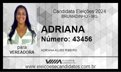 Candidato ADRIANA 2024 - BRUMADINHO - Eleições