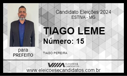 Candidato TIAGO LEME 2024 - ESTIVA - Eleições