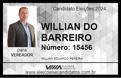 Candidato WILLIAN DO BARREIRO 2024 - ESTIVA - Eleições