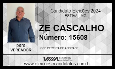 Candidato ZE CASCALHO 2024 - ESTIVA - Eleições