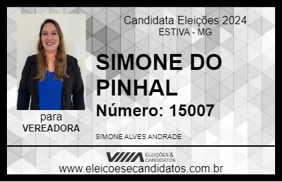 Candidato SIMONE DO PINHAL 2024 - ESTIVA - Eleições