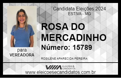 Candidato ROSA DO MERCADINHO 2024 - ESTIVA - Eleições