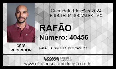 Candidato RAFÃO 2024 - FRONTEIRA DOS VALES - Eleições