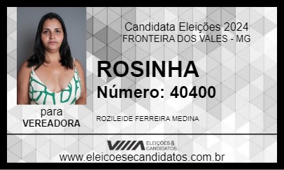 Candidato ROSINHA 2024 - FRONTEIRA DOS VALES - Eleições