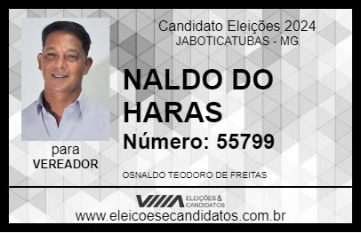 Candidato NALDO DO HARAS 2024 - JABOTICATUBAS - Eleições