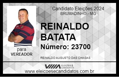 Candidato REINALDO BATATA 2024 - BRUMADINHO - Eleições