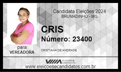 Candidato CRIS 2024 - BRUMADINHO - Eleições