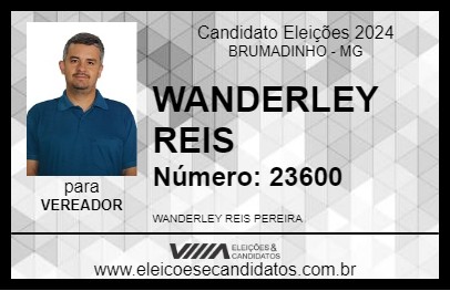 Candidato WANDERLEY REIS 2024 - BRUMADINHO - Eleições