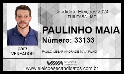 Candidato PAULINHO MAIA 2024 - ITUIUTABA - Eleições