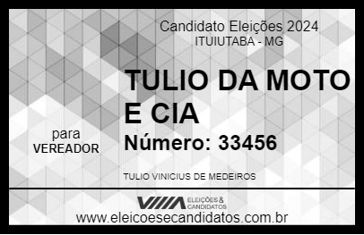 Candidato TULIO DA MOTO E CIA 2024 - ITUIUTABA - Eleições