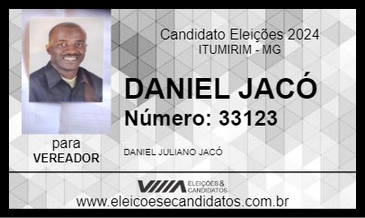 Candidato DANIEL JACÓ 2024 - ITUMIRIM - Eleições