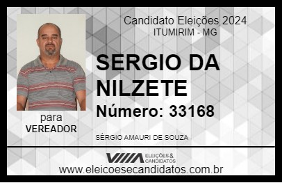 Candidato SERGIO DA NILZETE 2024 - ITUMIRIM - Eleições