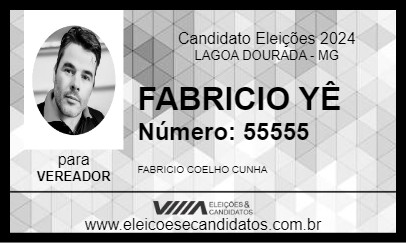 Candidato FABRICIO YÊ 2024 - LAGOA DOURADA - Eleições