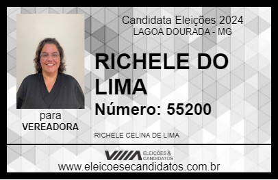 Candidato RICHELE DO LIMA 2024 - LAGOA DOURADA - Eleições