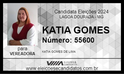 Candidato KATIA GOMES 2024 - LAGOA DOURADA - Eleições