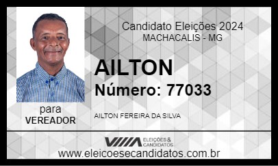 Candidato AILTON 2024 - MACHACALIS - Eleições