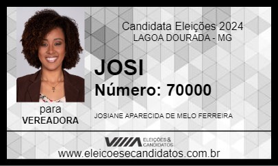 Candidato JOSI 2024 - LAGOA DOURADA - Eleições