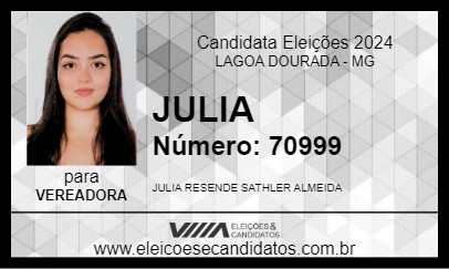 Candidato JULIA 2024 - LAGOA DOURADA - Eleições