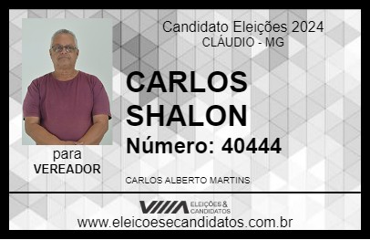 Candidato CARLOS SHALON 2024 - CLÁUDIO - Eleições