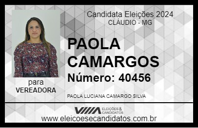 Candidato PAOLA CAMARGOS 2024 - CLÁUDIO - Eleições