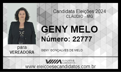 Candidato GENY MELO 2024 - CLÁUDIO - Eleições