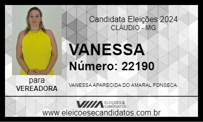 Candidato VANESSA 2024 - CLÁUDIO - Eleições