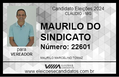 Candidato MAURILO  DO SINDICATO 2024 - CLÁUDIO - Eleições